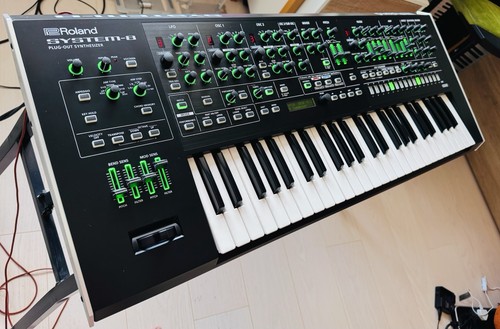 Roland system synthesiser - system-8, synthesiser.
